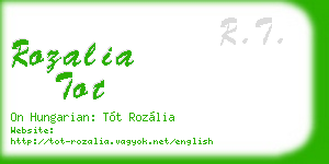 rozalia tot business card