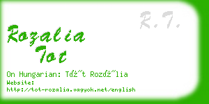 rozalia tot business card